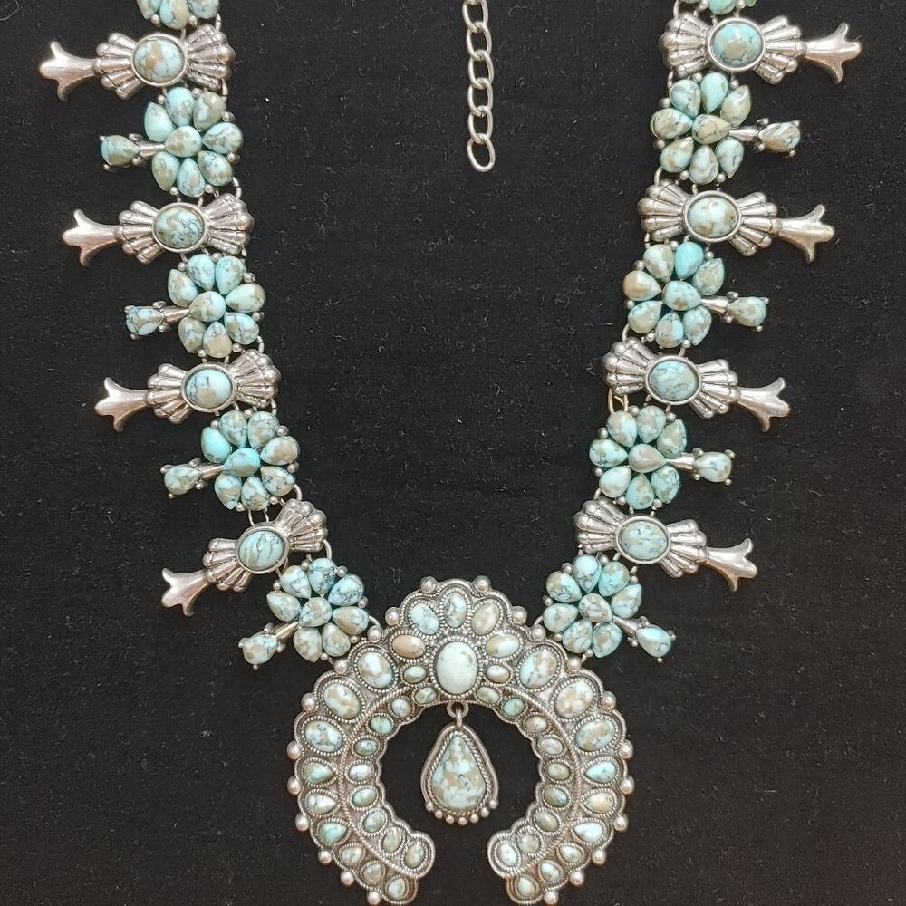 Squash Blossom Style Necklace " Costume"